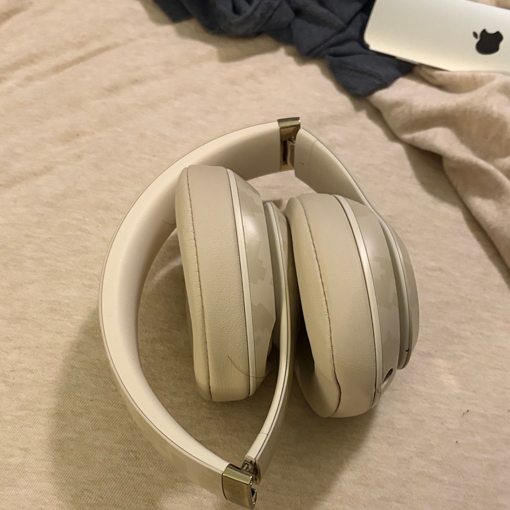 Premium Over-Ear Headphones - Beige